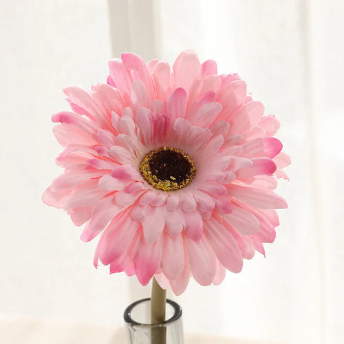 lot de têtes de fleurs artificielles gerbera pour décoration intérieure et extérieure - vue 5 sur 11