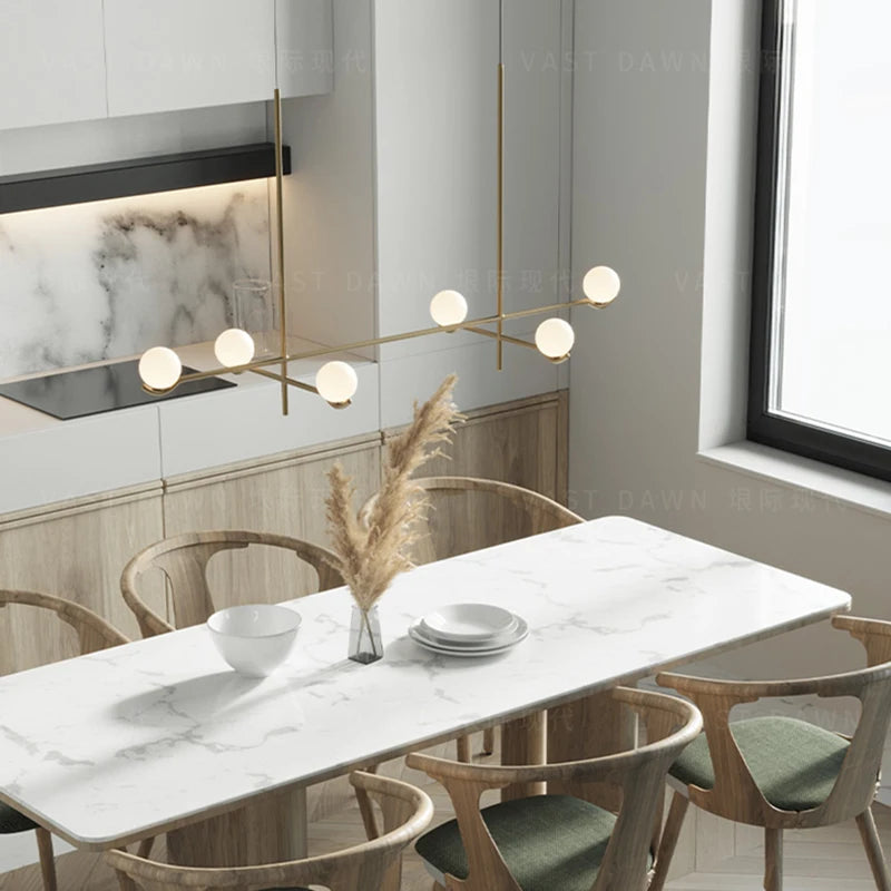 suspension moderne en verre luminaire décoratif d'intérieur - vue 3 sur 10