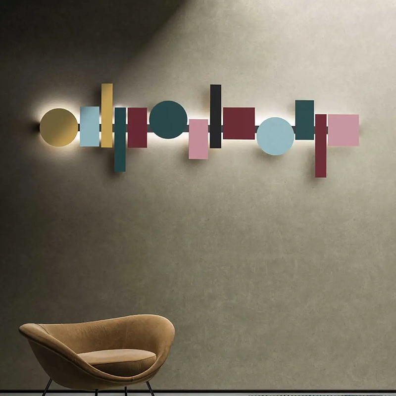 Applique LED design nordique colorée