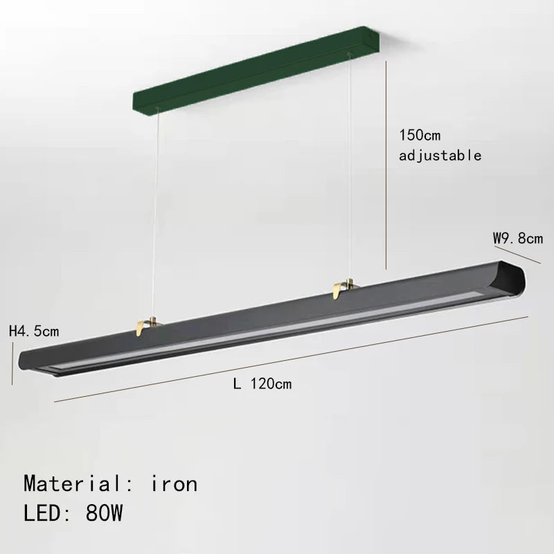 Minimalist LED pendant ceiling light with adjustable wire