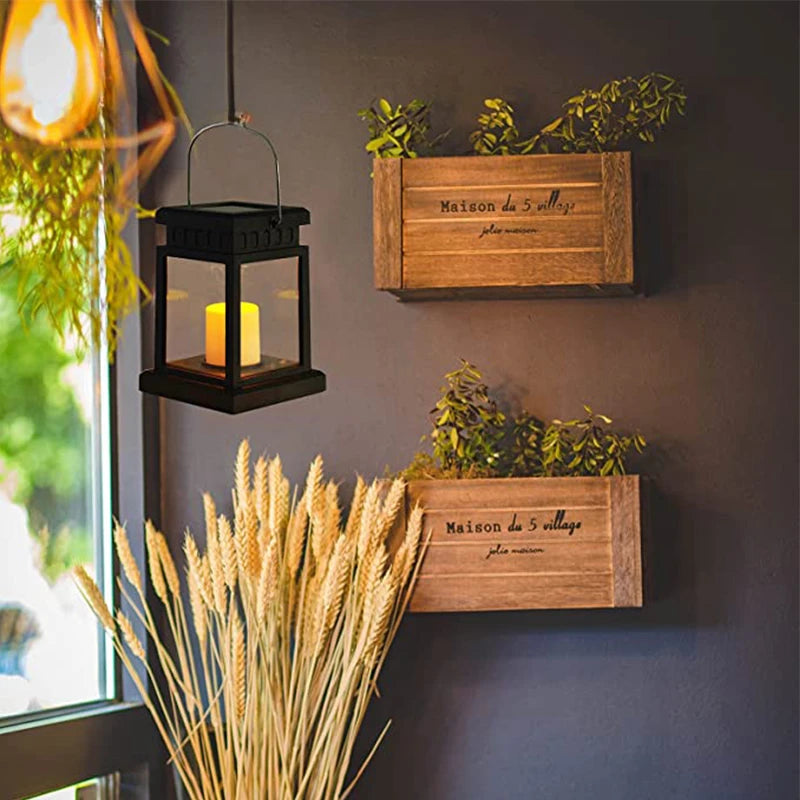 lampes solaires rétro pour jardin et cour décorative - vue 3 sur 6