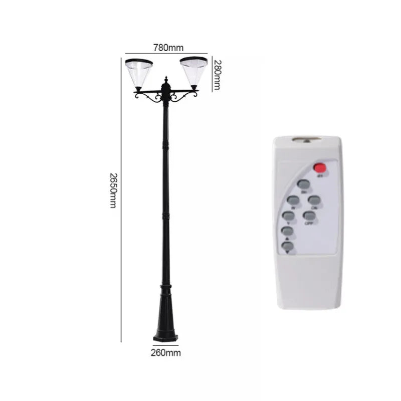 lampe solaire led pour éclairage extérieur jardin et route