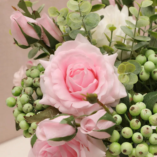 bouquet de roses artificielles pour mariage et décoration - vue 4 sur 11