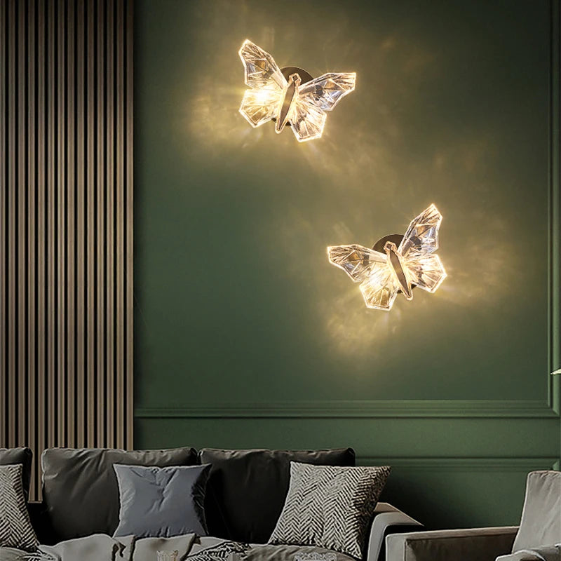 Applique murale LED papillon nordique - vue 4 sur 7