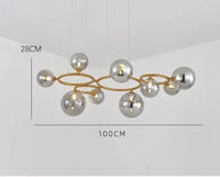 Minimalist post-modern designer chandelier for contemporary interiors