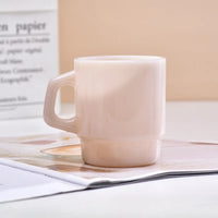 Mug en verre style coréen effet jade 230ml