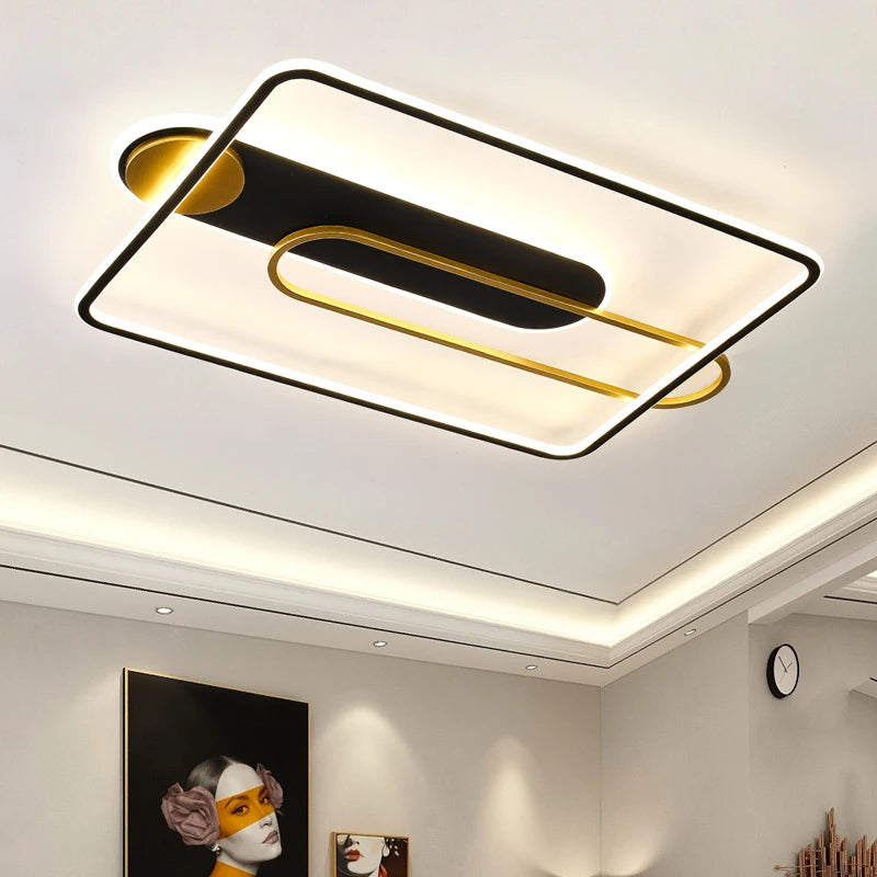 plafonnier led design nordique créatif pour décoration intérieure - vue 4 sur 9