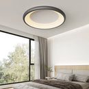 plafonnier rond moderne avec anneau extérieur décoratif