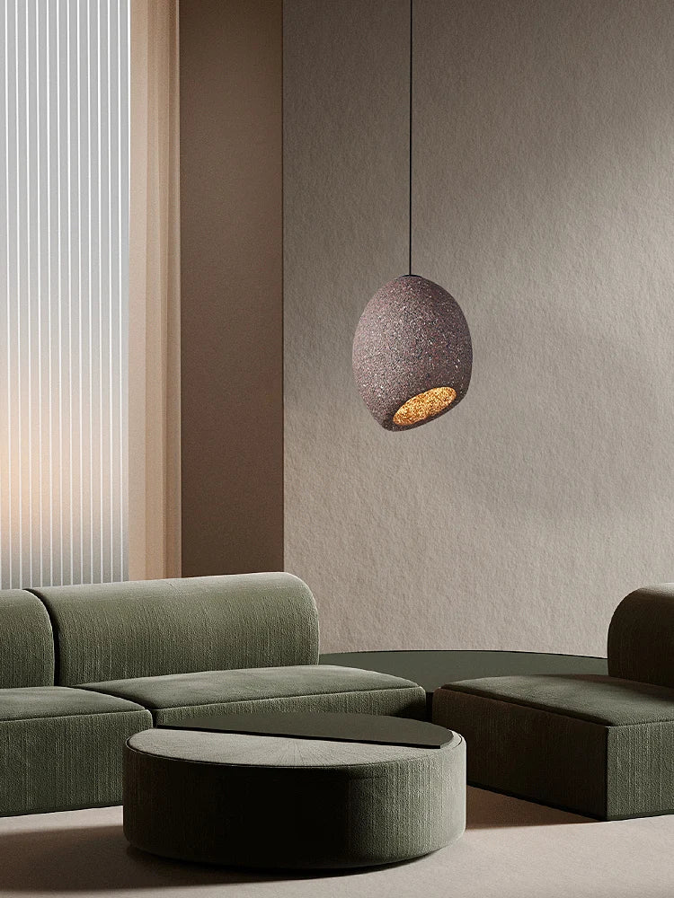 lustre led style wabi sabi nordique pour café et restaurant - vue 5 sur 10