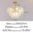 lustre en verre de style luxueux pour intérieur élégant