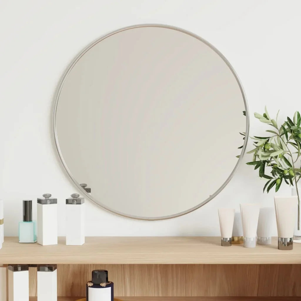 miroir mural rond pour décoration intérieure avec sticker décoratif - vue 3 sur 7