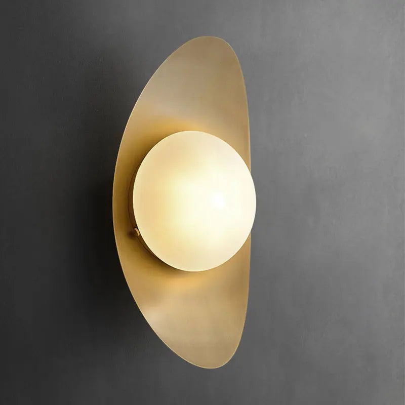 applique murale led minimaliste en forme de croissant de lune