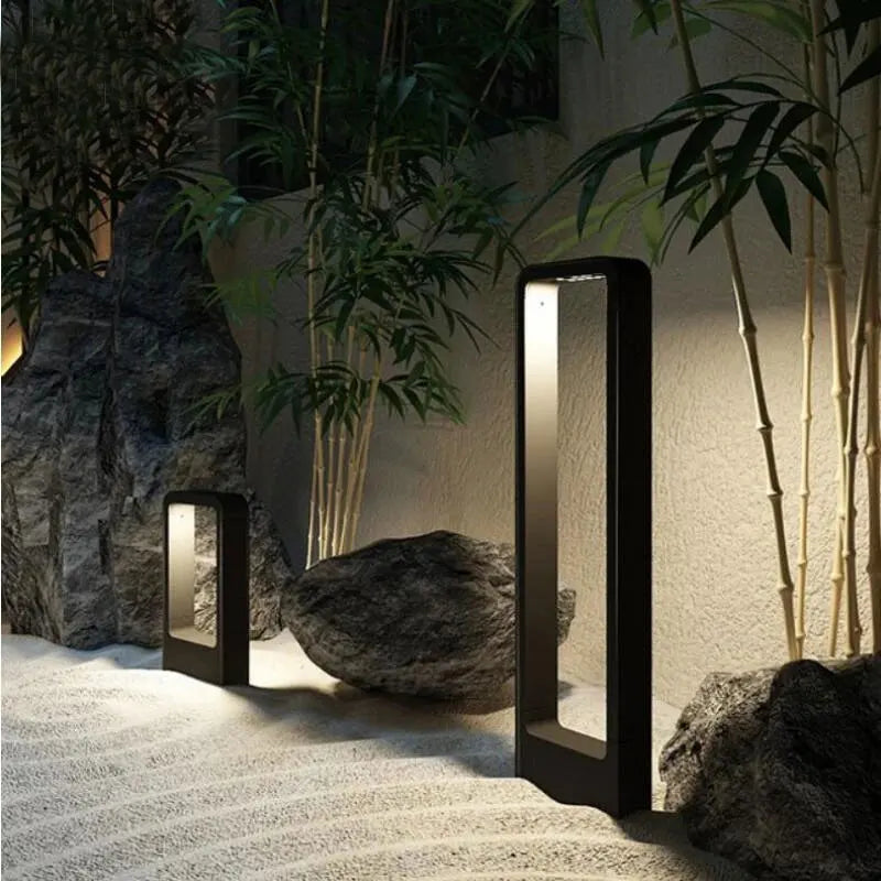 lampe de jardin led moderne en aluminium pour extérieur et paysage - vue 3 sur 7