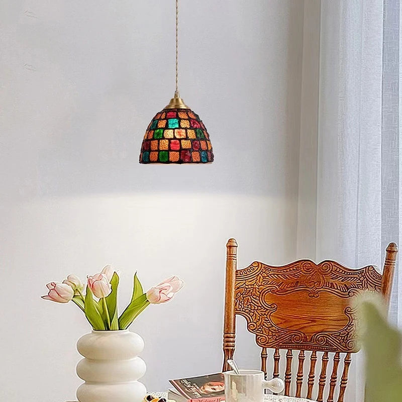 suspension en coquillage pour éclairage décoratif intérieur