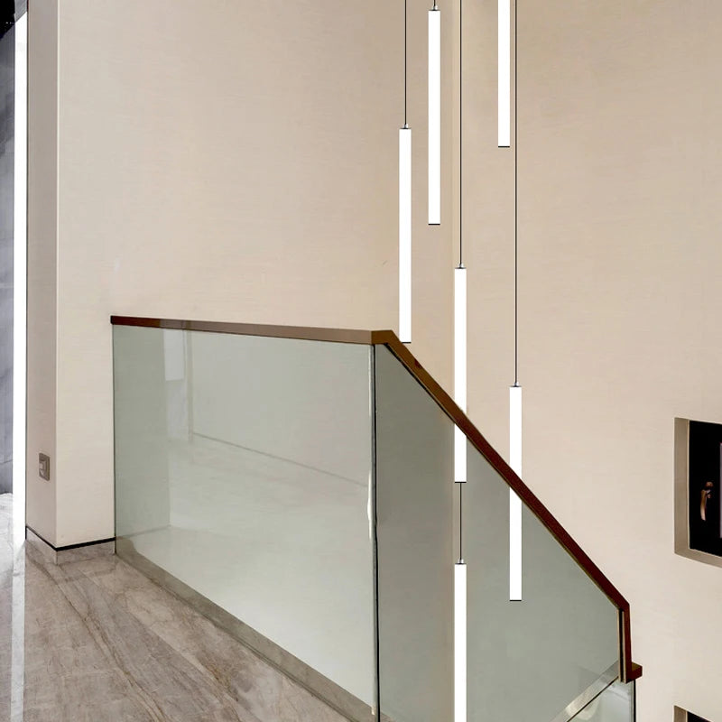 lustre moderne minimaliste de luxe pour duplex - vue 6 sur 15
