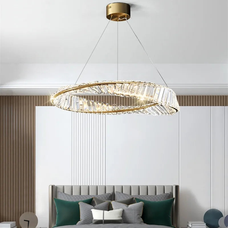 lustre de luxe en cristal pour un éclairage raffiné - vue 4 sur 9
