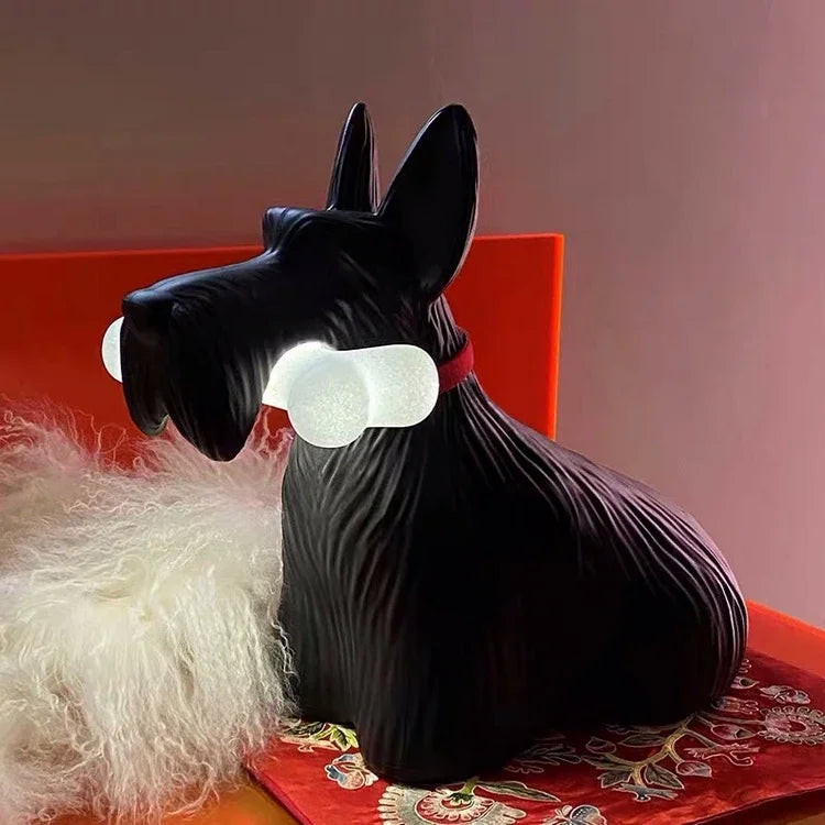lampe de bureau en résine chien dessin animé décoration intérieure enfant - vue 6 sur 7
