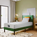 Spring Core mattress, 7 Zones Cold Foam mattress, Pocket spring Core, 90x200cm, 100% Oeko-Tex Certified, Piped Microfiber Cover