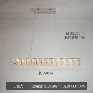 suspension moderne en cristal pour un éclairage élégant