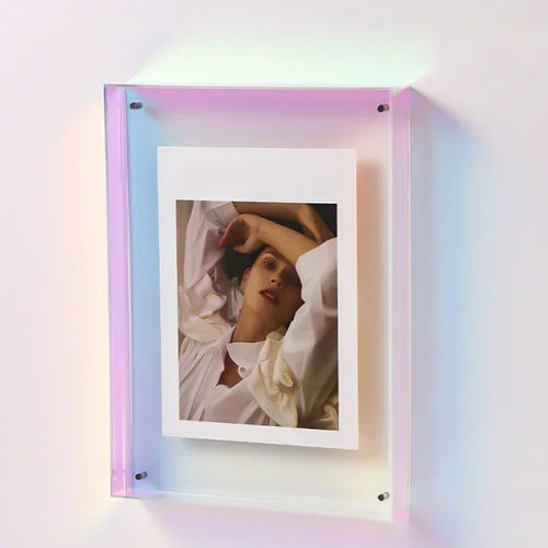 cadre photo acrylique style ins décoration murale table transparente - vue 11 sur 14