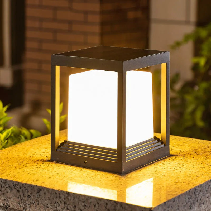 lampe de jardin solaire avec intensité variable et télécommande - vue 2 sur 12