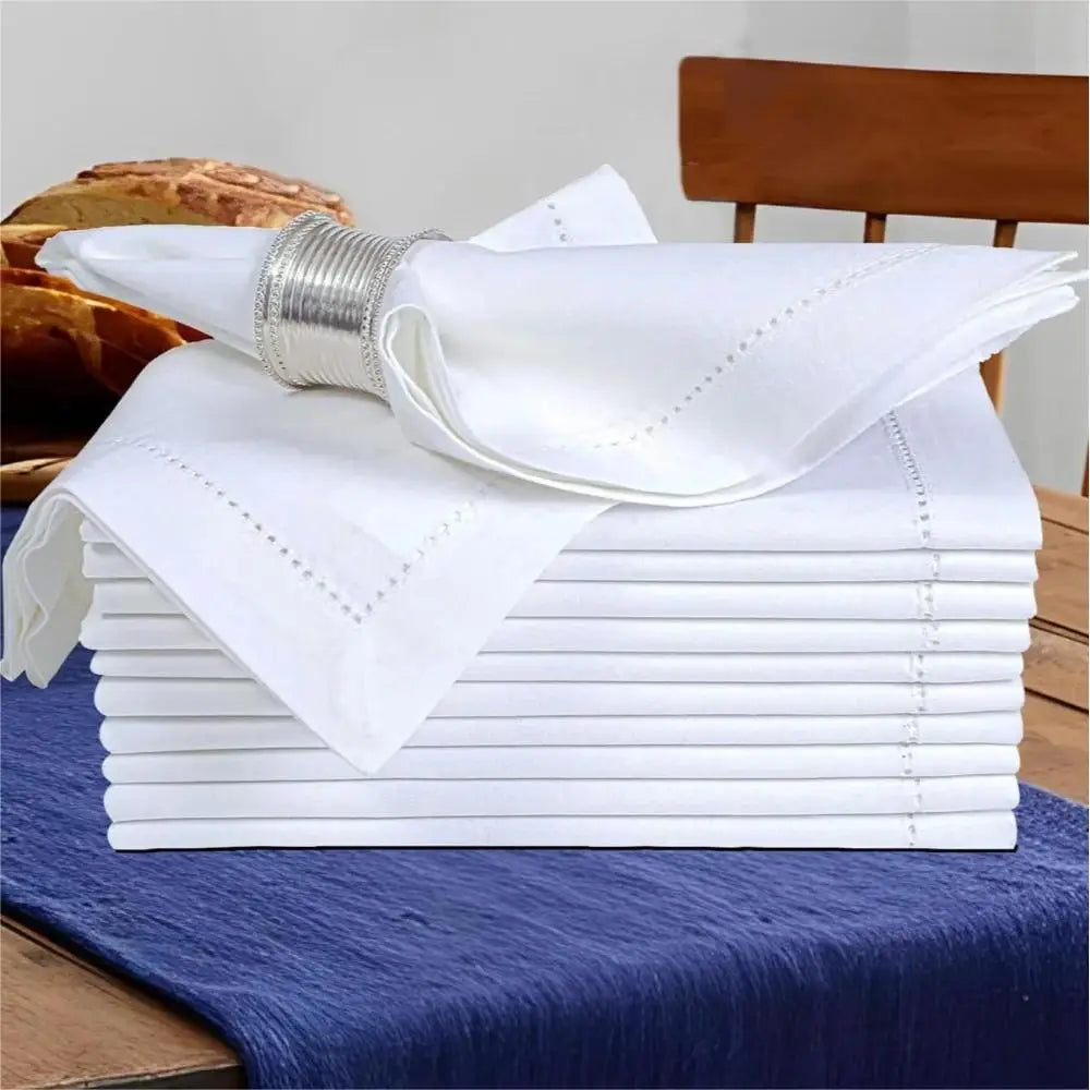 Serviette de table lot 6 serviettes lin classique - vue 7 sur 6