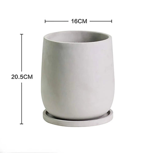Creative Nordic simple Flowerpot Concrete Silicone Mold green plant Gardening Cement    round flowerpot  silicone mold