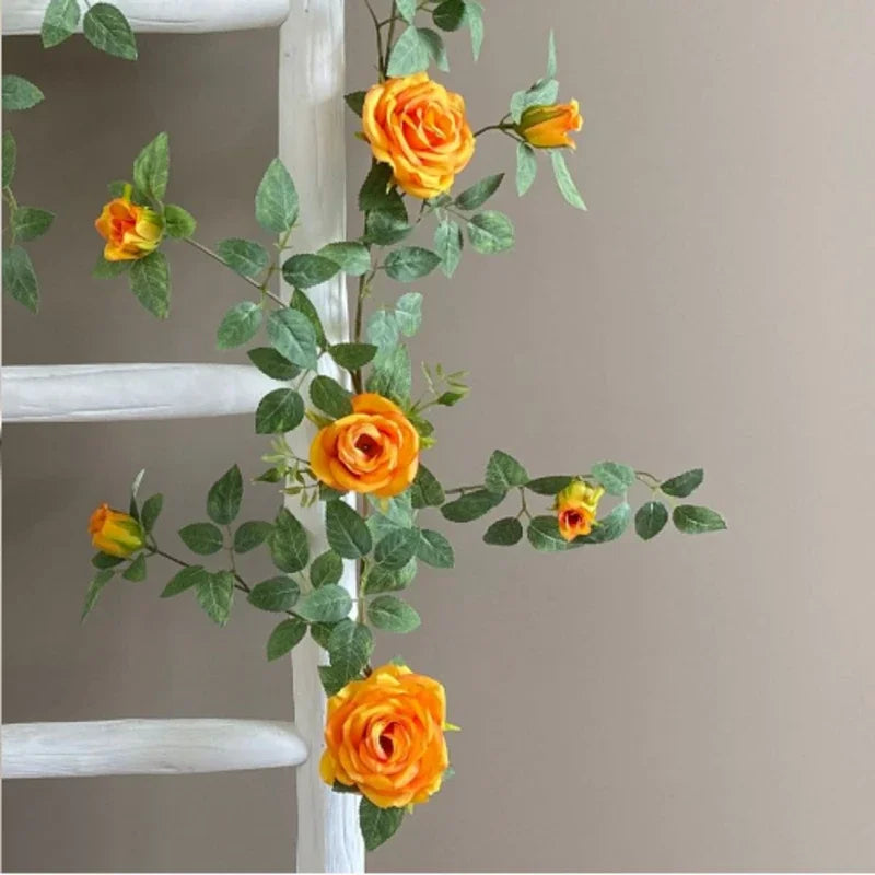 roses artificielles en soie pour décoration intérieure et extérieure - vue 3 sur 6