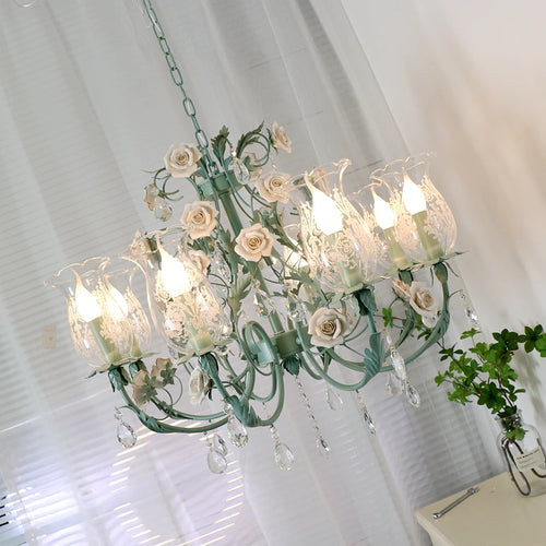 lustre en cristal français style nordique pour éclairage élégant - vue 8 sur 10