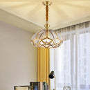 plafonnier en cuivre style américain moderne pour intérieur créatif et simple
