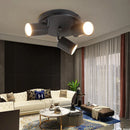 projecteur led de surface avec 3 lumières rotatives pour décoration moderne