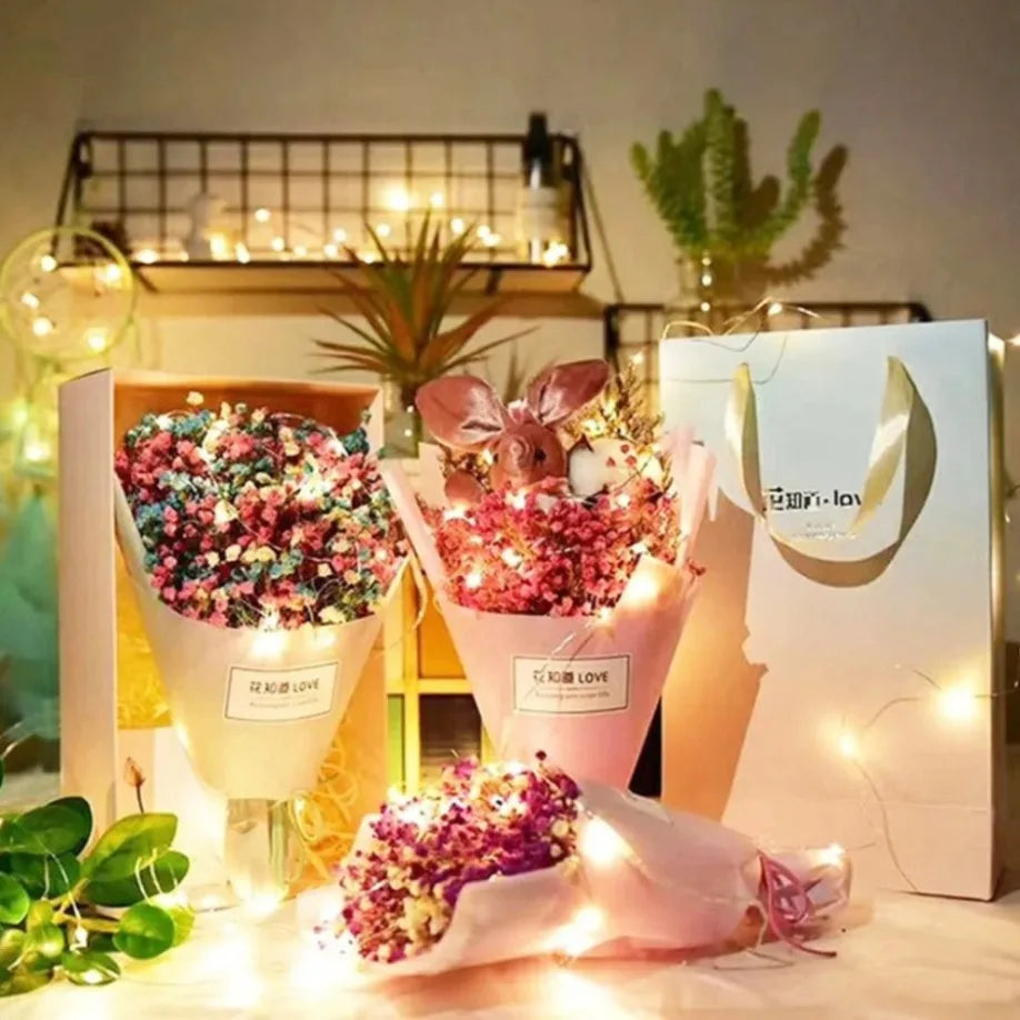 guirlande lumineuse led en fil de cuivre pour fêtes et décorations - vue 4 sur 15