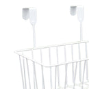 over the closet door, organizer, basket, grid, storage baskets with hooks, wire