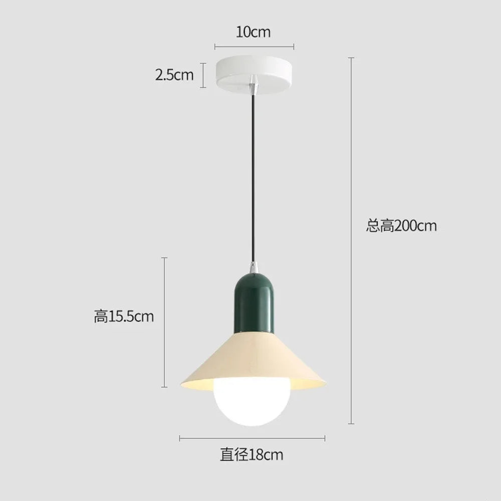 Minimalist LED pendant light for modern interior decor - vue 9 sur 9