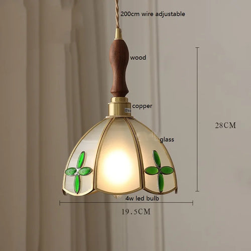 Nordic vintage handheld lamp with coloured glass and copper - vue 21 sur 29