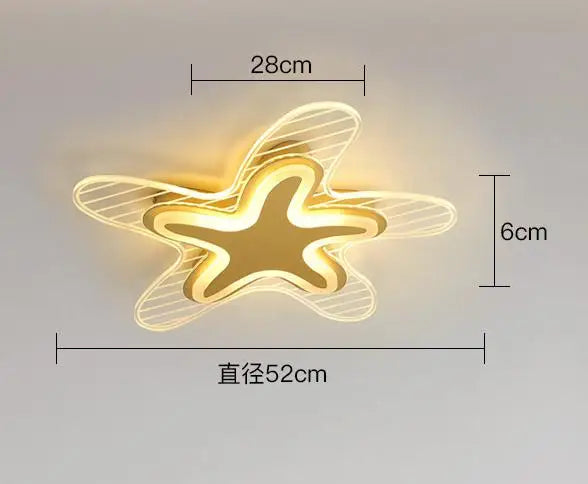 plafonnier étoile led pour décoration et éclairage intérieur - vue 12 sur 12