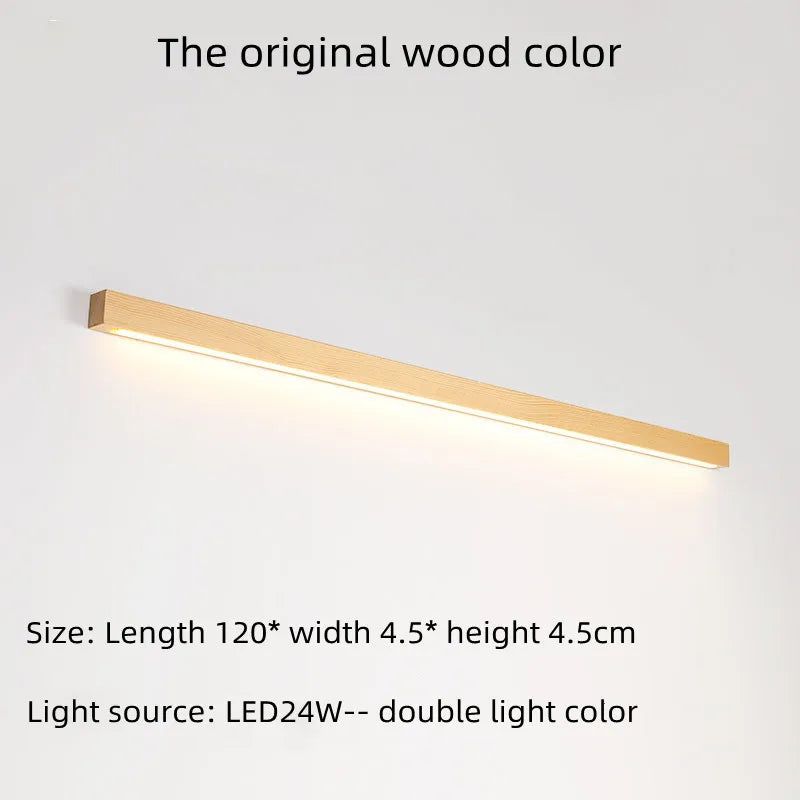 Applique murale LED double couleur en bois de noyer - vue 7 sur 12