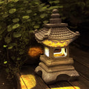 lanterne solaire led pagode pour jardin et balcon décoratif