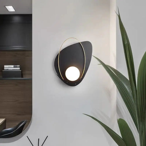 Creative shell modern minimalist wall light decoration - vue 2 sur 10