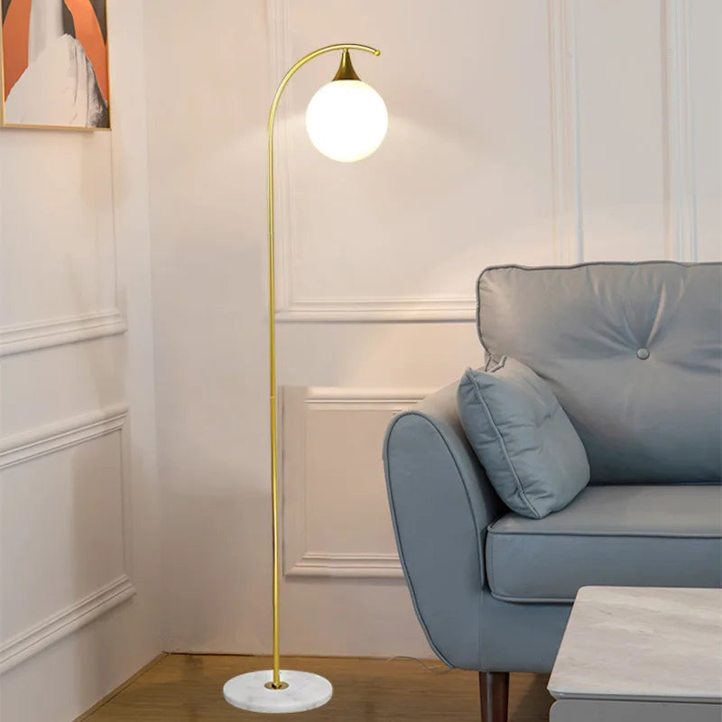 lampadaire led en verre multicolore pour une ambiance chaleureuse - vue 6 sur 10