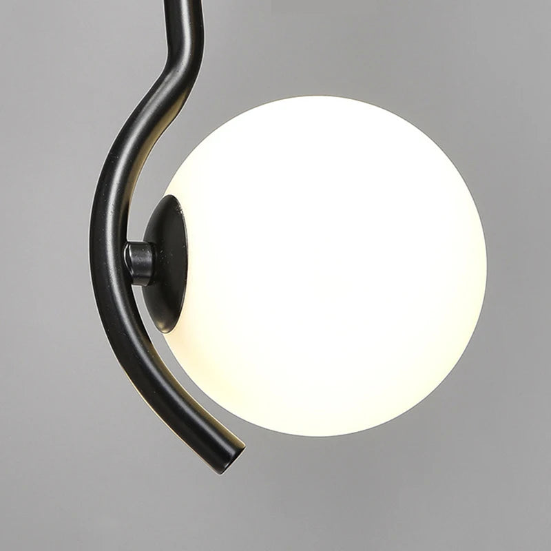 suspension en verre pour décoration intérieure ampoule non incluse - vue 6 sur 10