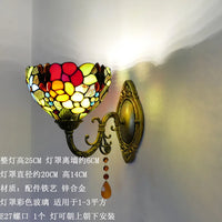 applique murale rétro méditerranéen led baroque tiffany