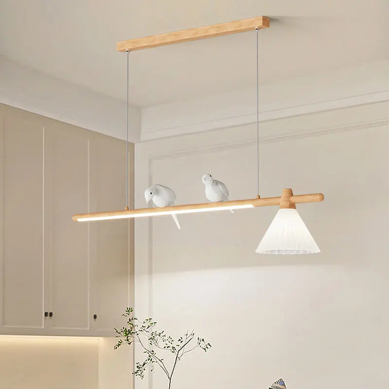 lustre moderne en bois suspension créative pour décoration intérieure - vue 2 sur 10