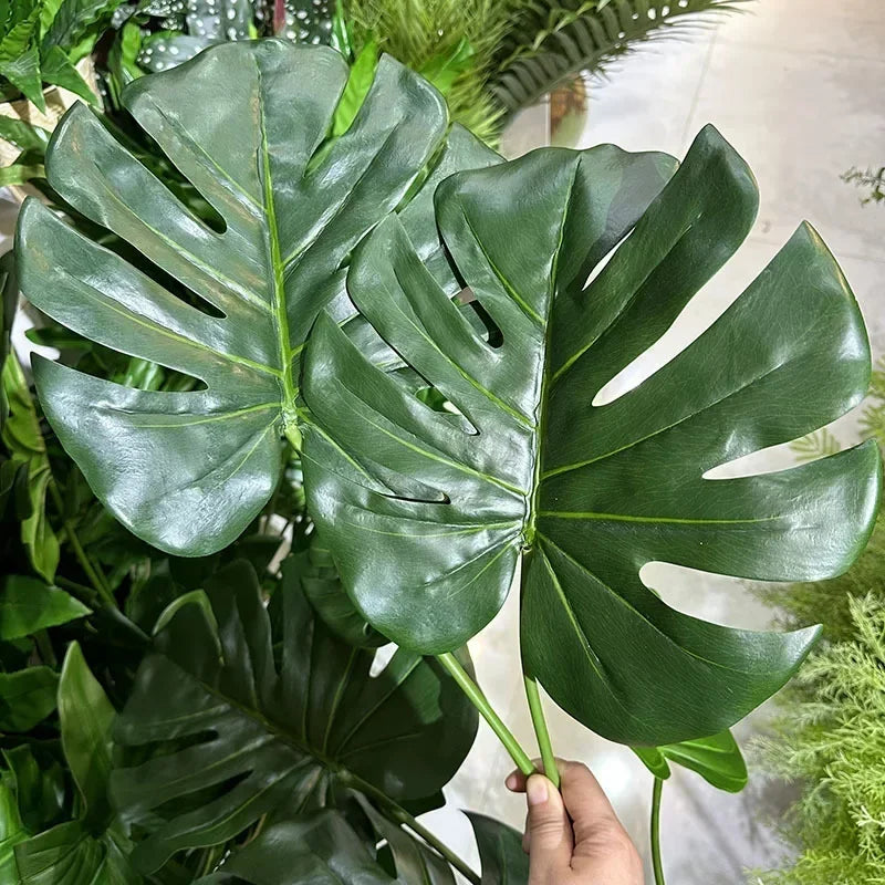 feuilles de tortue artificielles pour décoration intérieure plantes vertes - vue 5 sur 8