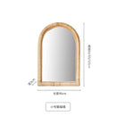 Full length mirror, floor mirror, girls' makeup, dressing, dressing, rattan net, Nordic fitting mirror, ins