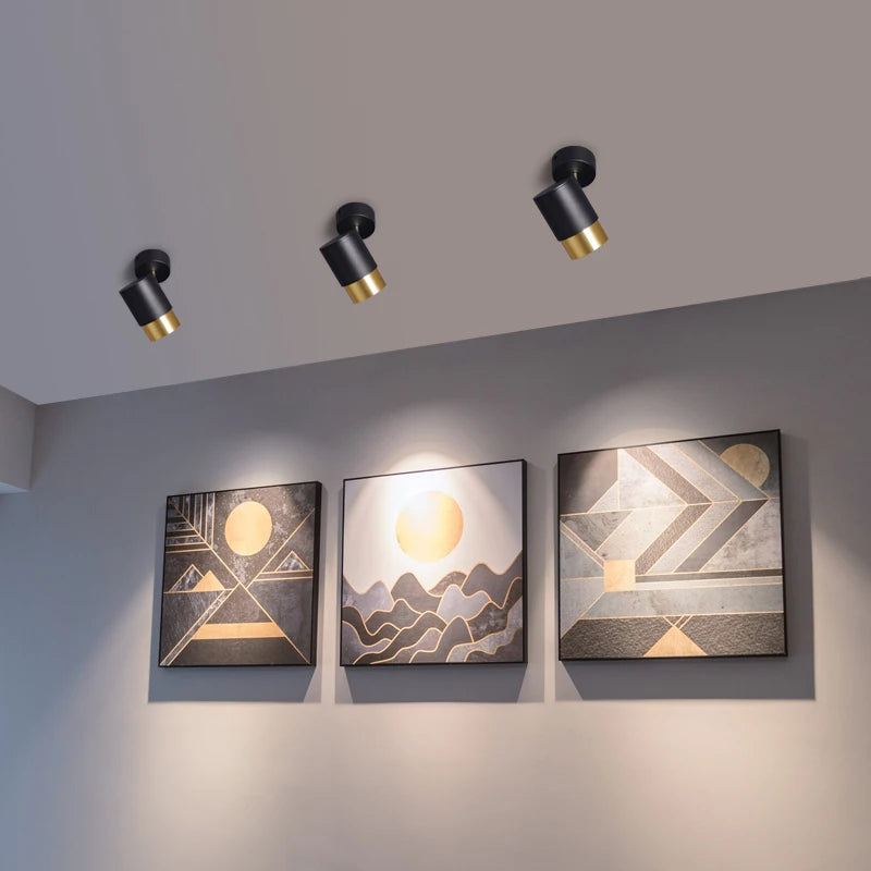 projecteur led 	gu10 spot lumière remplaçable rotatif monté en surface - vue 5 sur 8
