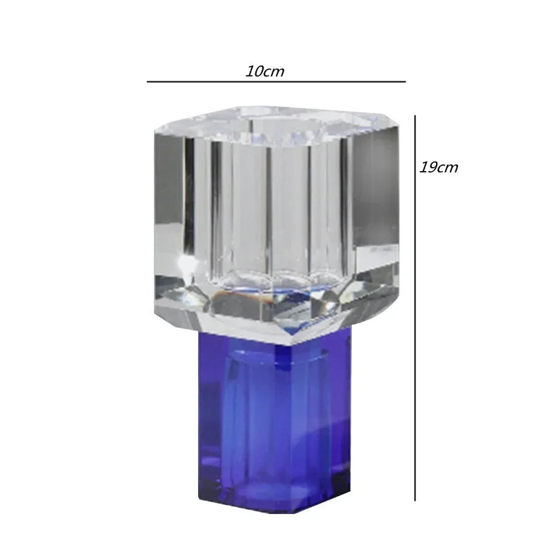 vase en verre cristal transparent pour décoration florale - vue 11 sur 11