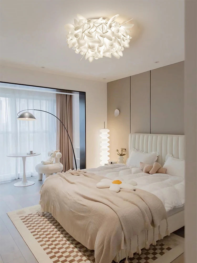 plafonnier en acrylique créatif à pétales design moderne décoratif - vue 5 sur 8