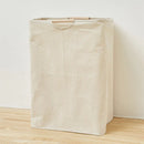 56*40*27CM Japanese Cotton Linen Dirty Clothes Basket, Folding Portable Fabric Laundry Basket，Bathroom Waterproof Storage Basket