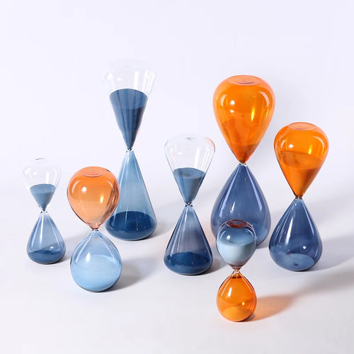 sablier en verre moderne pour décoration et bureaux - vue 2 sur 9